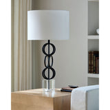 Modern European furniture - Metal Rings Accent Table Lamp - www.oroa.com