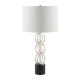 Modern European furniture - Metal Rings Accent Table Lamp - www.oroa.com