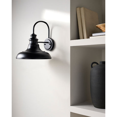 Modern European furniture - Black Metal Accent Wall Lamp - www.oroa.com