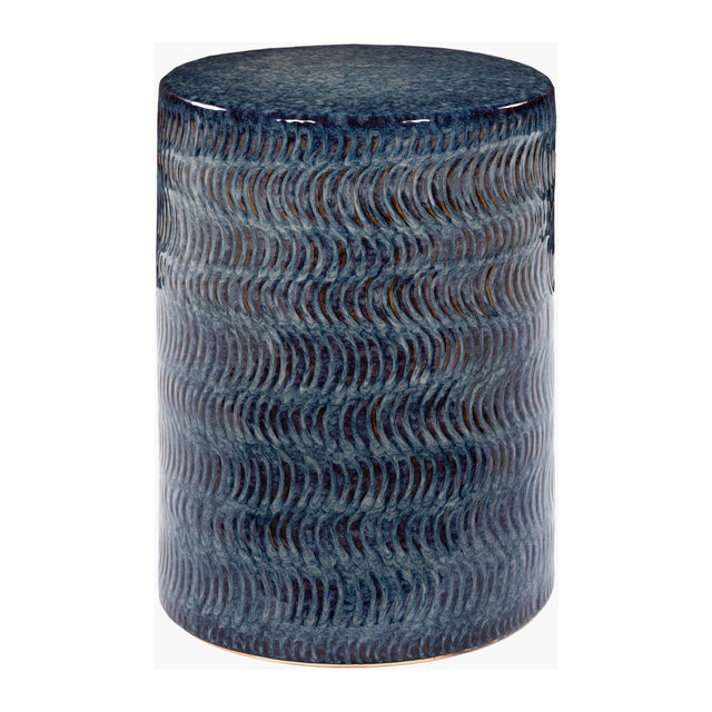 Modern European furniture - Blue Glazed Garden Stool - www.oroa.com