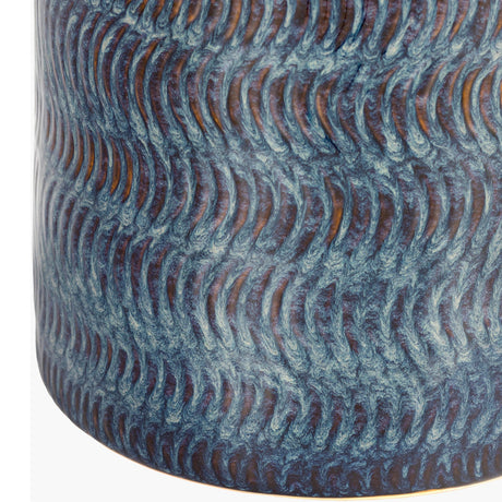 Modern European furniture - Blue Glazed Garden Stool - www.oroa.com