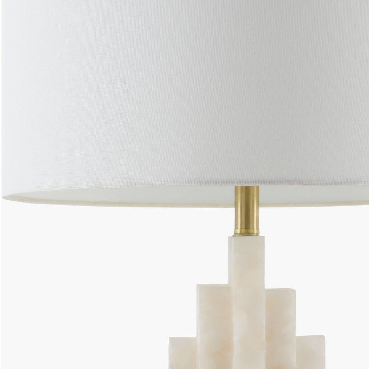 Modern European furniture - Burnished Cream Stone Table Lamp - www.oroa.com