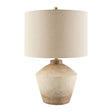 Modern European furniture - Ceramic Cream Linen Table Lamp - www.oroa.com
