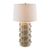 Modern European furniture - Cream Ceramic Embellished Table Lamp - www.oroa.com