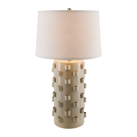 Modern European furniture - Cream Ceramic Embellished Table Lamp - www.oroa.com