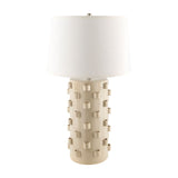Modern European furniture - Cream Ceramic Embellished Table Lamp - www.oroa.com