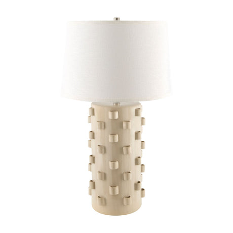 Modern European furniture - Cream Ceramic Embellished Table Lamp - www.oroa.com