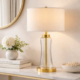 Modern European furniture -  Translucent Glass Cotton Table Lamp - www.oroa.com