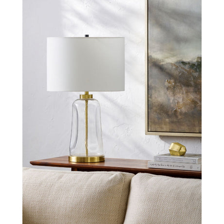 Modern European furniture - Clear Glass Cotton Table Lamp - www.oroa.com