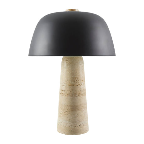 Modern European furniture - Metal Shade Travertine Table Lamp L - www.oroa.com