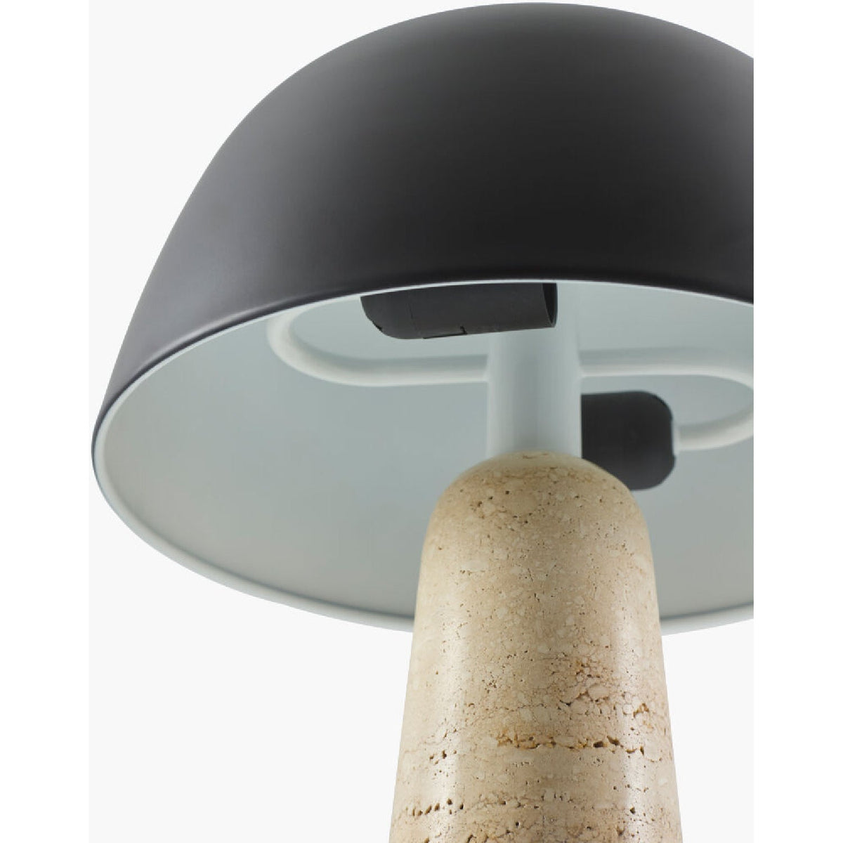 Modern European furniture - Metal Shade Travertine Table Lamp L - www.oroa.com