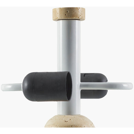 Modern European furniture - Metal Shade Travertine Table Lamp L - www.oroa.com