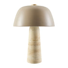 Modern European furniture - Metal Shade Travertine Table Lamp L - www.oroa.com