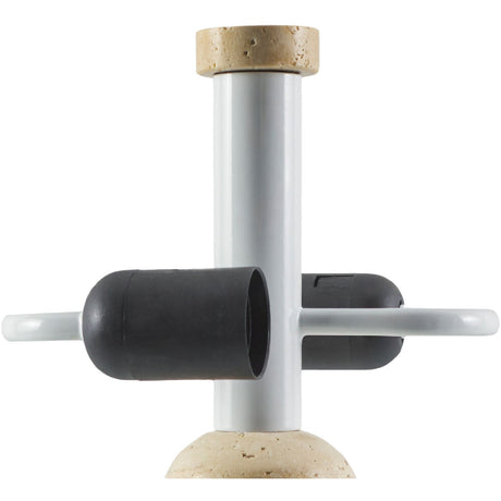 Modern European furniture - Metal Shade Travertine Table Lamp L - www.oroa.com
