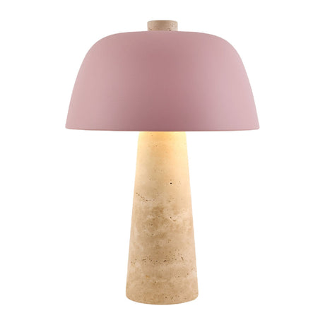 Modern European furniture - Metal Shade Travertine Table Lamp L - www.oroa.com