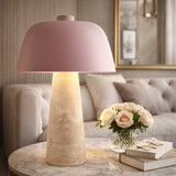 Modern European furniture - Metal Shade Travertine Table Lamp L - www.oroa.com