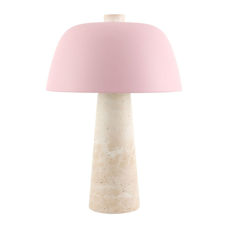 Modern European furniture - Metal Shade Travertine Table Lamp L - www.oroa.com