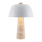 Modern European furniture - Metal Shade Travertine Table Lamp L - www.oroa.com