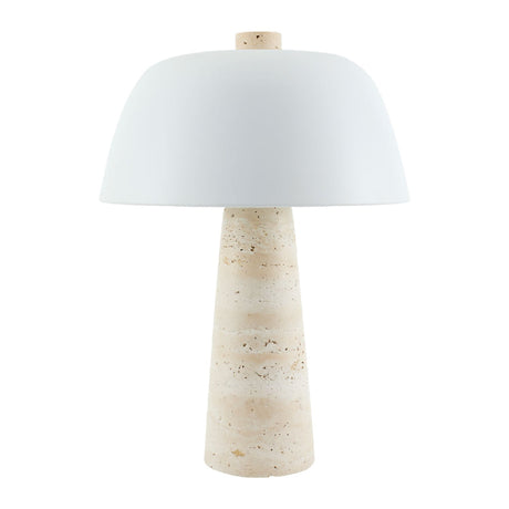 Modern European furniture - Metal Shade Travertine Table Lamp L - www.oroa.com