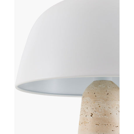 Modern European furniture - Metal Shade Travertine Table Lamp L - www.oroa.com