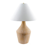 Modern European furniture - Glazed Beige Ceramic Table Lamp - www.oroa.com