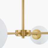 Modern European furniture - White Glass Orb 6-Light Chandelier - www.oroa.com