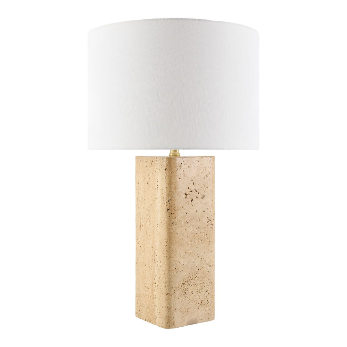 Modern European furniture - Burnished Beige Travertine Table Lamp - www.oroa.com