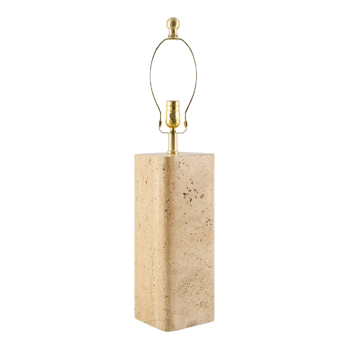 Modern European furniture - Burnished Beige Travertine Table Lamp - www.oroa.com