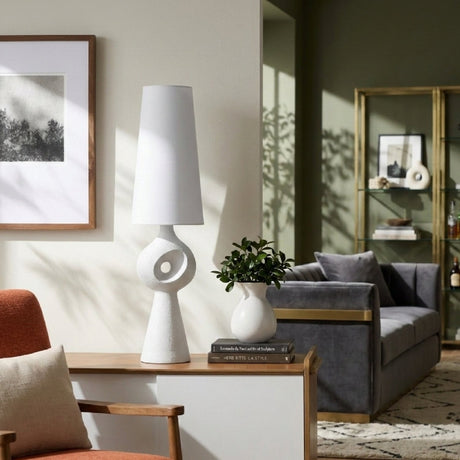 Modern European furniture - Sculptured Base Accent Table Lamp - www.oroa.com