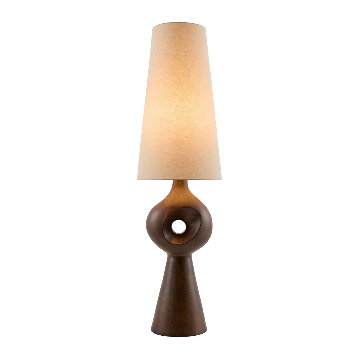Modern European furniture - Sculptured Base Accent Table Lamp - www.oroa.com