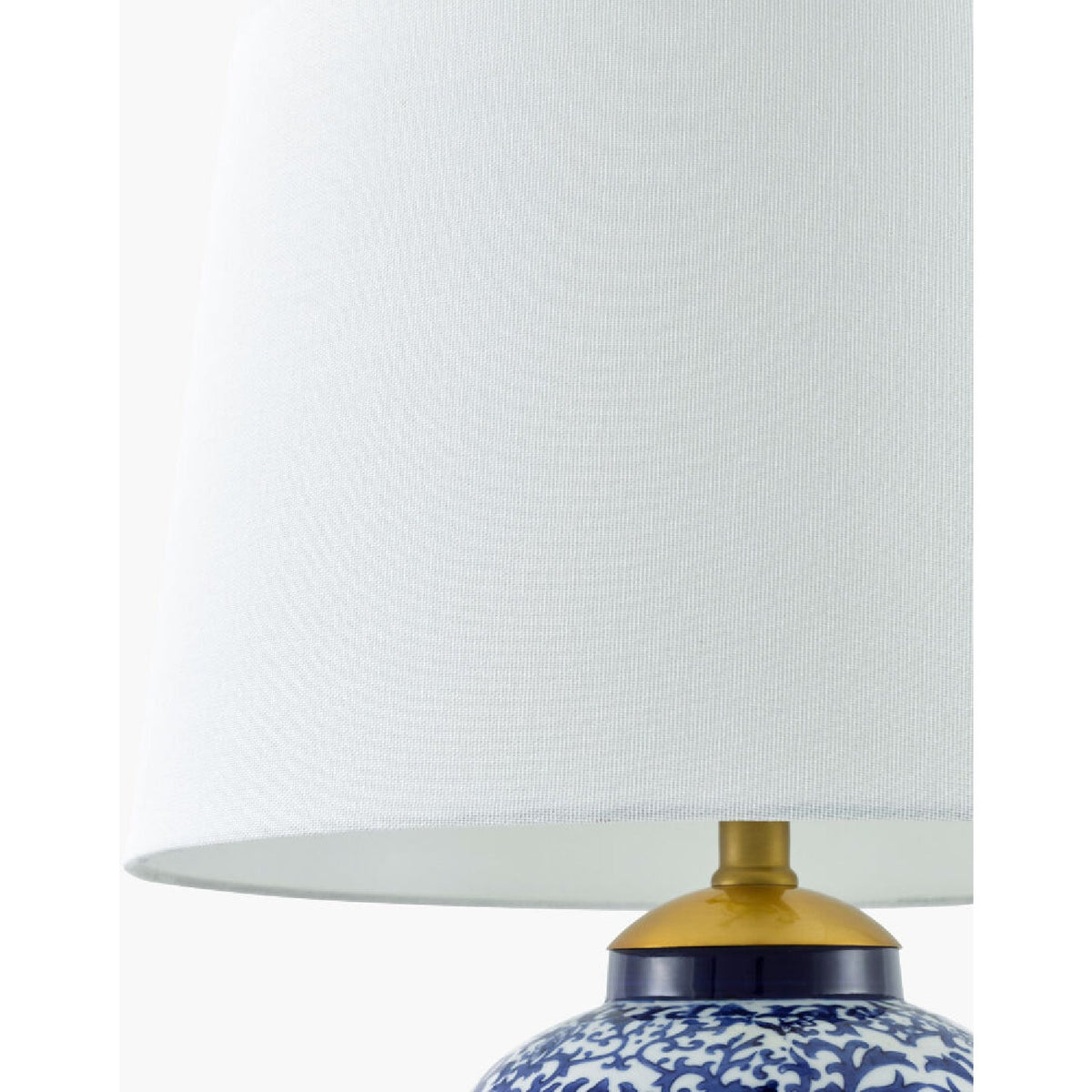 Modern European furniture - Blue Floral Ceramic Table Lamp - www.oroa.com