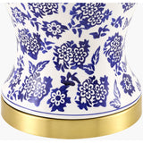 Modern European furniture - Blue Flowers Ceramic Table Lamp - www.oroa.com