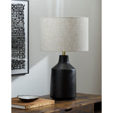 Modern European furniture - Painted Cement Accent Table Lamp - www.oroa.com