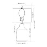 Modern European furniture - Painted Cement Accent Table Lamp - www.oroa.com