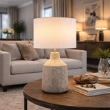 Modern European furniture - Painted Cement Accent Table Lamp - www.oroa.com