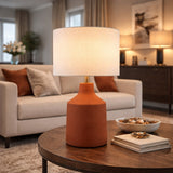 Modern European furniture - Painted Cement Accent Table Lamp - www.oroa.com