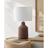 Modern European furniture - Painted Cement Accent Table Lamp - www.oroa.com