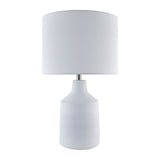 Modern European furniture - Painted Cement Accent Table Lamp - www.oroa.com