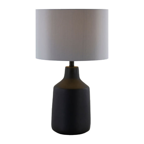 Modern European furniture - Concrete Base Linen Table Lamp - www.oroa.com