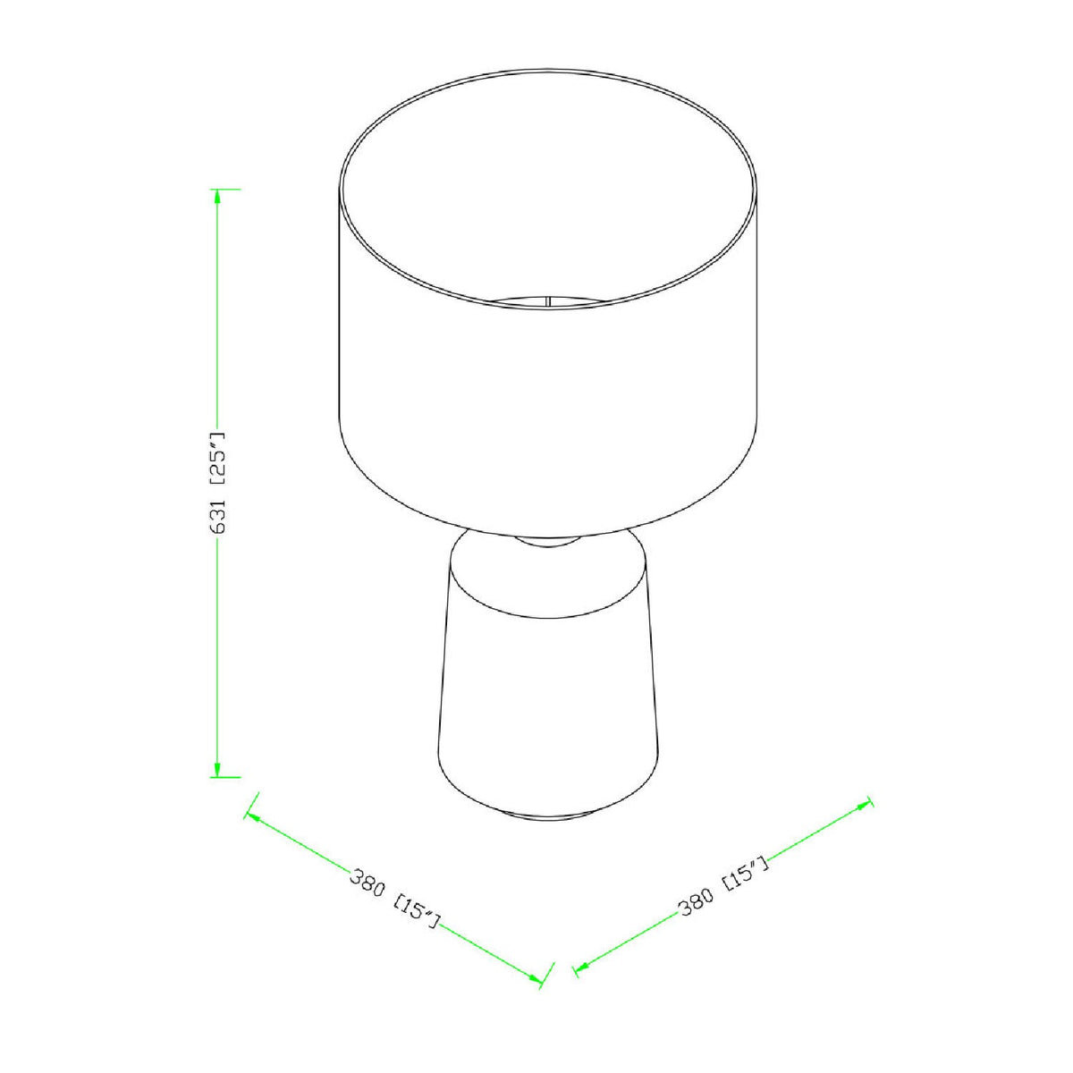 Modern European furniture - Concrete Base Linen Table Lamp - www.oroa.com