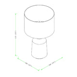 Modern European furniture - Concrete Base Linen Table Lamp - www.oroa.com