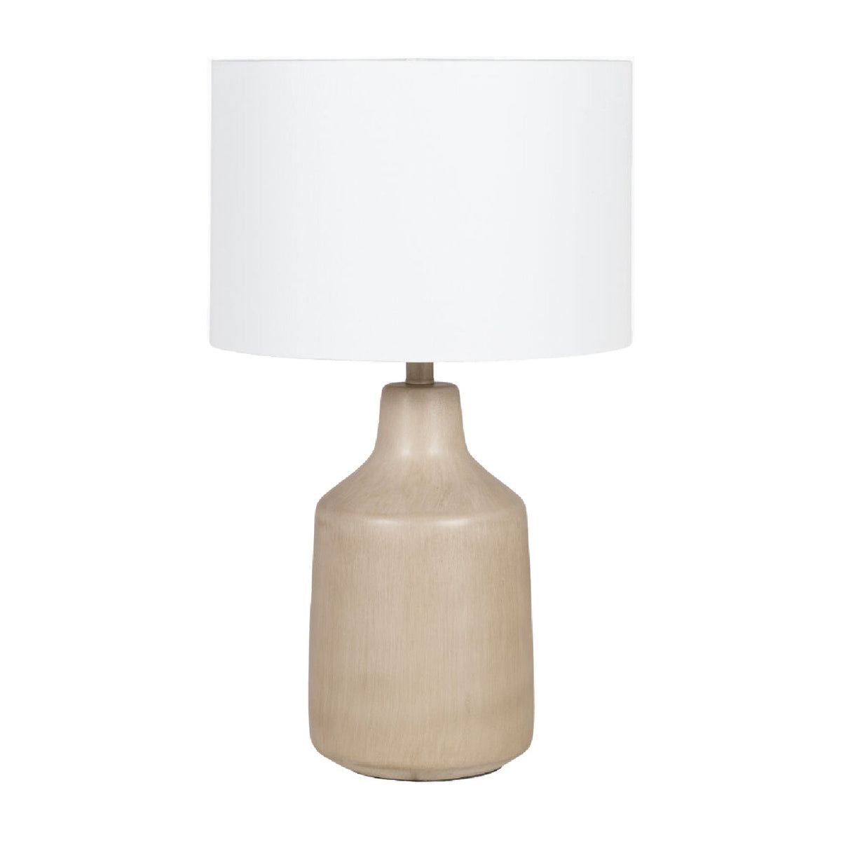 Modern European furniture - Concrete Base Linen Table Lamp - www.oroa.com