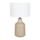 Modern European furniture - Concrete Base Linen Table Lamp - www.oroa.com