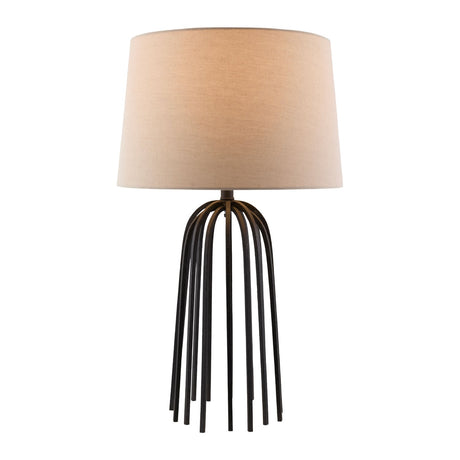Modern European furniture - Black Iron Table Lamp - www.oroa.com
