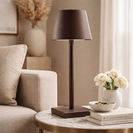 Modern European furniture - Brown Iron Accent Table Lamp - www.oroa.com