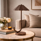 Modern European furniture - Brown Umbrella-Inspired Table Lamp - www.oroa.com