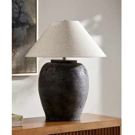 Modern European furniture - Cement Base Accent Floor Lamp - www.oroa.com
