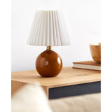 Modern European furniture - Ceramic Sphere Table Lamp - www.oroa.com