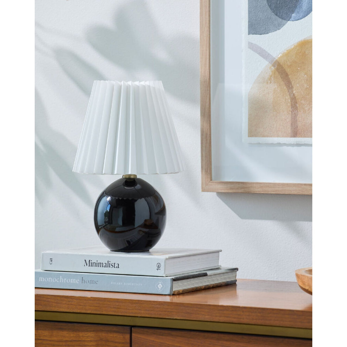 Modern European furniture - Ceramic Sphere Table Lamp - www.oroa.com