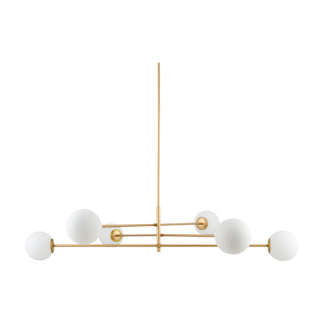 Modern European furniture - White Glass Sputnik Chandelier - www.oroa.com
